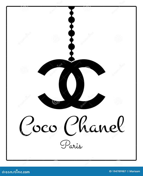 chanel white eps|coco chanel logo.